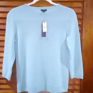 Aqua cashmere sweater